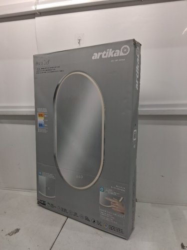 Artika Royce Oval LED Mirror with Integrated Defogger & 3 Light Colors - 3000K-5000K - 20" x 32" - silver (model : 1671618) image 2