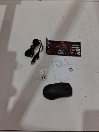 redragon k1ng plus ultra-light wireless gaming mouse - 3-mode 49g, 45k dpi, 2.4ghz, bluetooth - black  carbon fiber (model: m916-plus) image 3