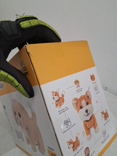 kindenwinn Corgi Plush Puppy Toy with remote/touch/voice control - brown (MODEL: T513) image 4