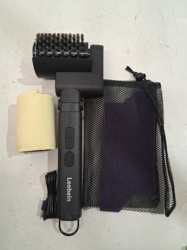 LEEBEIN ELECTRIC RECHARGABLE GRILL CLEANER BRUSH WITH 3 HEAD OPTIONS - BLACK (MODEL: LZ-8054A) image 3