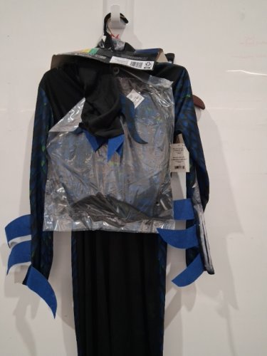 2PC BOYS PARTYHOLIC SKELETON DRAGON COSTUME - OSFM - BLACK/BLUE image 3