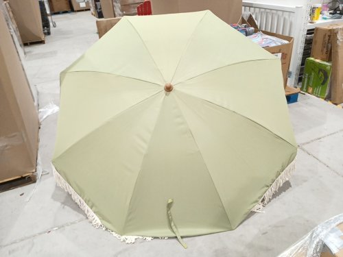 AMMSUN Patio Umbrella with Fringe - 7FT - Green image 5