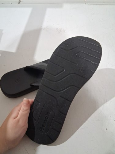 WOMEN'S BENCH COMFORT FLIP FLOPS SANDALS - 8 - BLACK (STYLE: 1872038) image 3