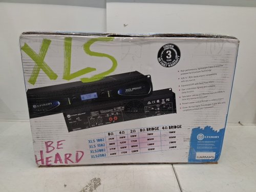 crown by HARMAN XLS4 drivecore 2-series power Amplifier with xover & limtr- 2500w - 120V - black (MODEL: XLS2502-0 US) image 11