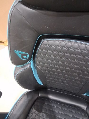 DPS Centurion Gaming Chair with Adjustable Headrest  - Black/ Blue image 4