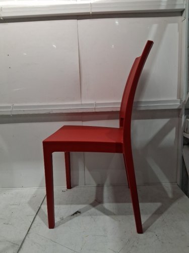 ARETA plastic stacking dining chair - 35" x 17" - red - (model:1011751) image 4
