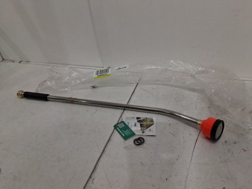 Stainless Steel Watering Wand Attachment ~ 32" - Silver/Orange image 2