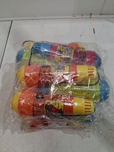12PK PLASTIC ECHO PLAY MICROPHONES - 10" ASSORTED COLOURS image 3