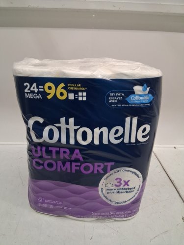 24pk cottonelle ultra comfort toilet paper 3x more absorbent with conttony soft cleaning ripples -2ply sheets image 2