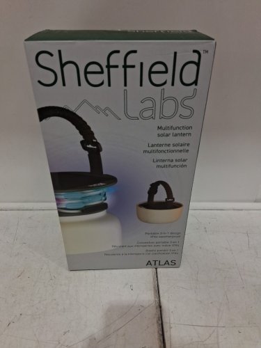 Sheffield Labs "Atlas" Multifunction Solar Lantern - white/black (Model: 1846520) image 2