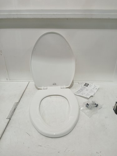 BEMIS SLOW CLOSE ELONGATED TOILET SEAT - 18.61" - WHITE (MODEL: 7300SLEC000) image 4