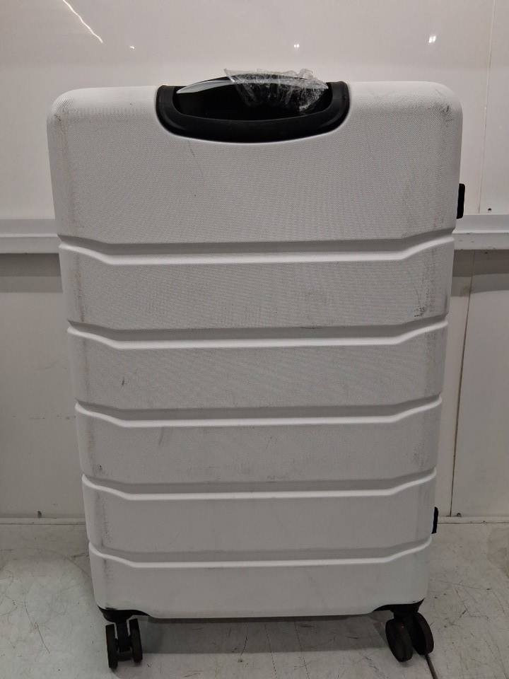 Sweetcrispy Hardshell Expandable Luggage Suitcase with Spinner Wheels & TSA lock - 28" - White/black (MODEL: XLX-28WT) image 3