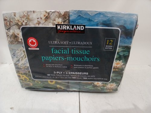 12pk Kirkland Signature Ultra Soft Facial Tissues - 3ply - 160 sheets per box (model: 313740) image 4