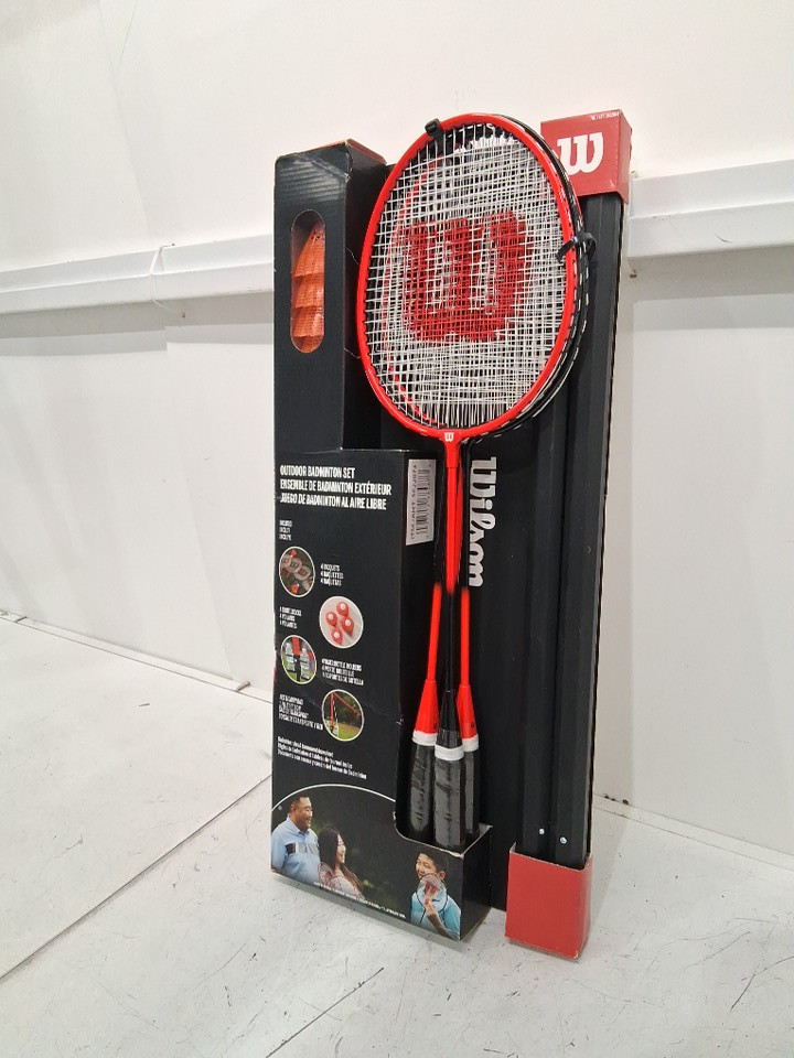 Wilson Outdoor Badminton Kit SET WITH 4 RACKETS - RED/BLACK (MODEL: 3622074) image 3