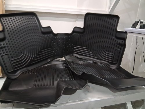 3PC HUSKY LINERS WEATHERBEATER AUTOMOTIVE FLOOR LINERS - FIT FOR 2014 – 2019 Toyota Highlander MODELS - BLACK - (MODEL: 9960) image 3