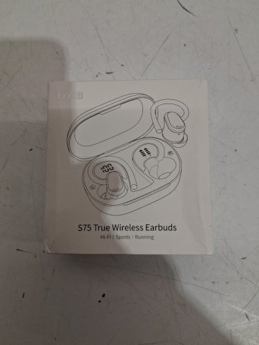 oyib true wireless bluetooth earbuds with charging case - black (model: s75) image 2