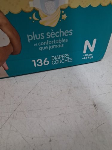 136PK PAMPERS SWADDLERS DIAPERS - NEWBORN SIZE image 3