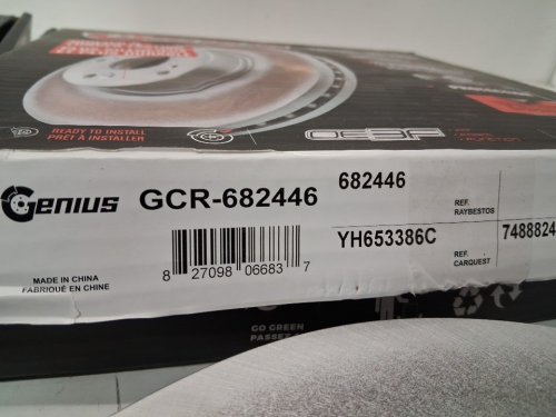 2PK Genius Rear Disc Brake Rotor - for ford eco sport awd 2018 - 2022 - (model:GCR-682446 ) image 6