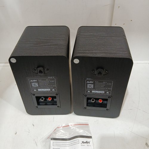Moukey 5'' Passive Bookshelf Speakers Pair 110W - Black (Model: M20-3) image 3