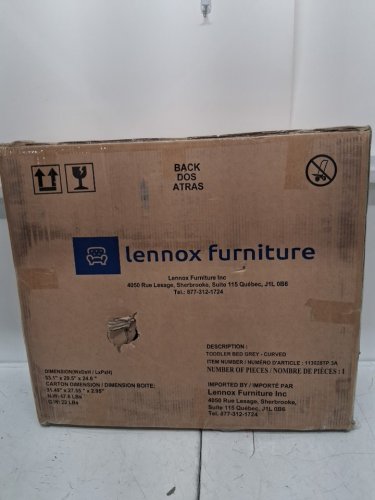 Lennox Furniture Toddler Bed Florence - 53" x 29.7" x 24.6" - Grey (model:113028TP.3A) image 2