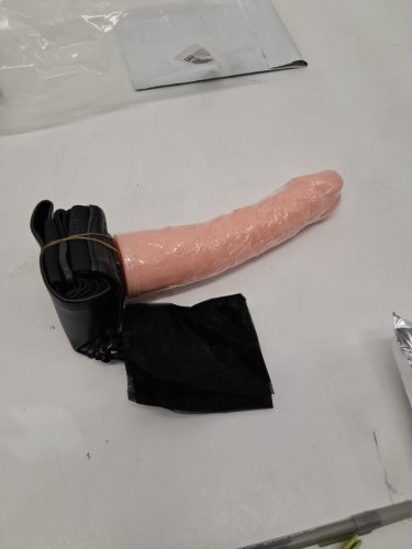 ADULTS DEAR RABBITS Strap-on with Mesh Carrying Bag- 7" - FLESH image 2