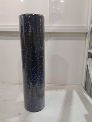 AMAZON BASICS HIGH-DENSITY ROUND FOAM ROLLER FOR YOGA & EXERCISE - 24" - BLACK/blue (model: EPPSP-24-1) image 2