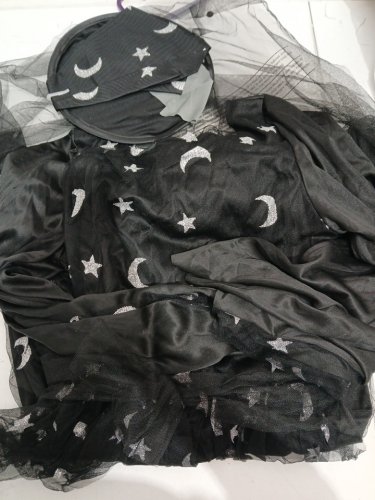 2PC WOMEN'S PARTYHOLIC TWILIGHT SORCERESS COSTUME - LARGE / 10-12 - BLACK SILVER (STYLE : 50153L) image 2