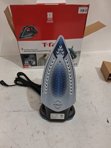 T-FAL ULTRAGLIDE PLUS ENHANCED STEAM IRON WITH CALCIUM COLLECTOR - BLACK/TEAL (MODEL: 1980969/FV5871Q0) image 4