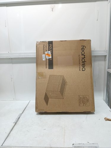 Rattan Hidden Cat Litter Box Enclosure - 32" x 24.6" x 3.5" - beige - (model:‎ UPCL014K01) image 2