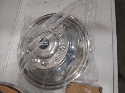 4PC pacific dualies 10 Lug Stainless Steel Wheel Simulator Kit - for ford f450 / f550 2005 - 2014 - (model: 43-1950 ) image 4
