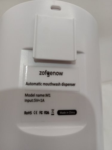 zofgenow automatic mouth wash dispenser - 19.4oz - white - (Model: M1) image 5