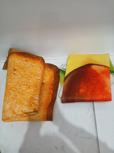 ADULT AVOCADO AND TOAST COSTUME (TOAST ONLY) - MEDIUM 32-34 - GREEN AND ORANGE (ITEM: CA37165M) image 2