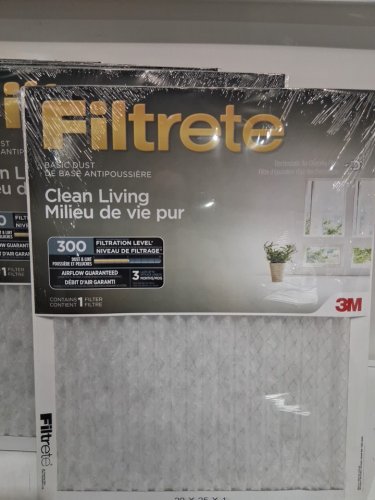6PK FILTRETE BASIC DUST CLEAN LIVING PLEATED AC FURNACE AIR FILTER - MPR 300 - 20"X25"X1" - WHITE image 4