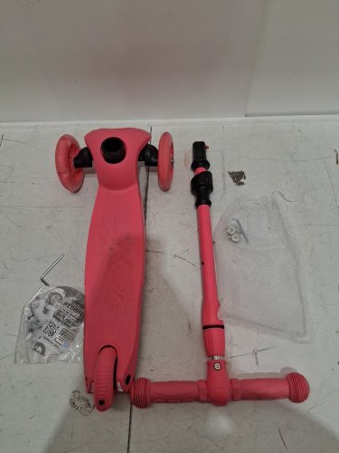 HURTLE 3-WHEEL TODDLER SCOOTER WITH ANTI-SLIP DECK - watermelon image 3