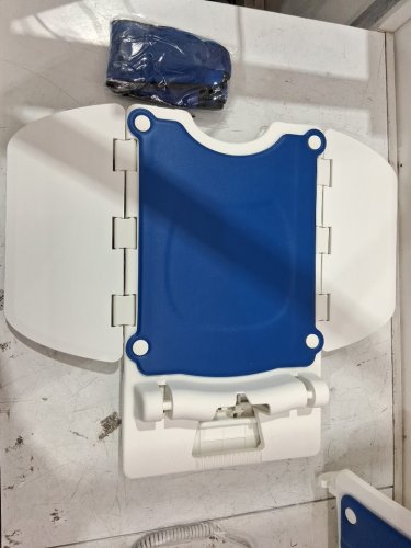 electric adjustable height chair lift for elderly - 42.9" x 23.1" x 14.4" - blue/white (model: jc35m3-1) image 6