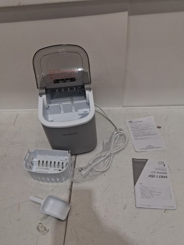 FRIGIDAIRE COMPACT COUNTERTOP ELECTRIC ICE MAKER - MAKES 26LBS OF ICE/DAY - SILVER (MODEL: EFIC189-B-SILVER) image 4