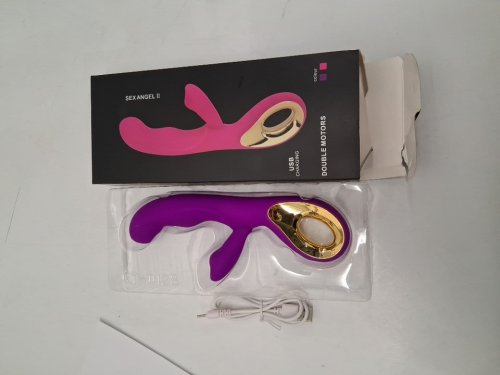 Sex angel 2 DOUBLE MOTOR USB RECHARGABLE G-SPOT VIBRATOR- PURPLE image 2
