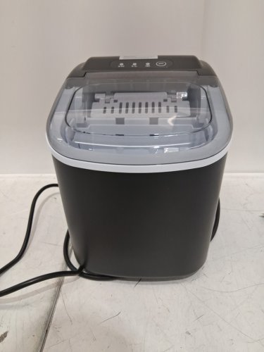 EUHOMY Countertop Ice Maker Machine with Handle, Basket and Scoop - MAKES 26LB/Day - BLACK (MODEL: im-06d/IM001-Bbl-CAEH) image 5