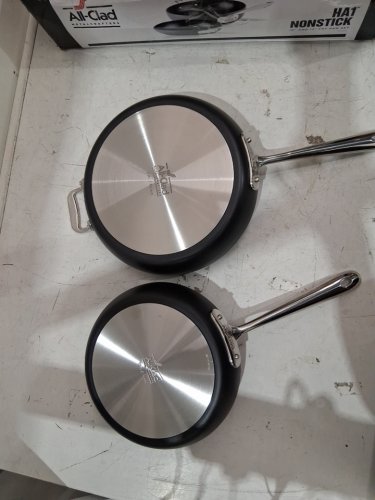 2PC ALL-CLAD HA1 NONSTICK FRY PAN SET - 10" / 12" - black/silver (MODEL: 11644912024) image 3