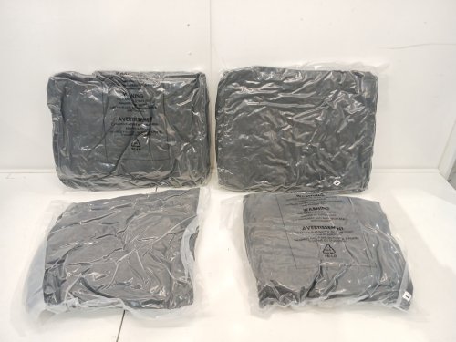4PC Outdoor Patio Pillows - 12" and 12" x 16" - Black image 3