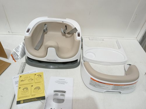 INGENUITY BABY BASE 2-IN-1 SEAT BOOSTER FEEDING SEAT - CASHMERE/WHITE (model: 10678) image 3
