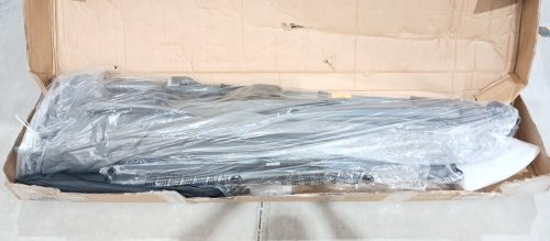 Costway Solar LED Offset Hanging Cantilever Patio Umbrella - 10FT - GREY (Model: NP13210GR) image 3
