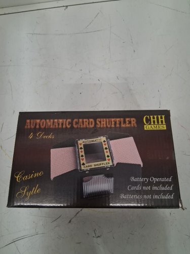 AUTOMATIC CARD SHUFFLER - UP TO 4 DECKS - BLACK image 2
