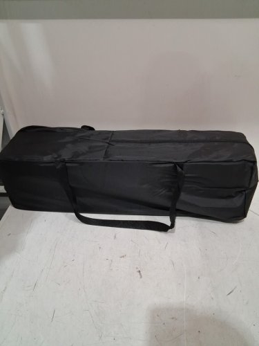 PAMOBABE LIGHTWEIGHT PORTABLE CRIB with mattress and carrying bag - 33lbs capacity - 27.5" x 27.5" x 39.5" - grey/rabbit (model: p901b) image 3