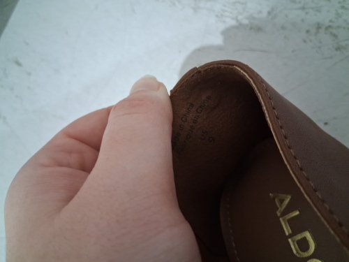women's aldo hollie slip on loafers - size 9 - cognac brown (style:1946236) image 4