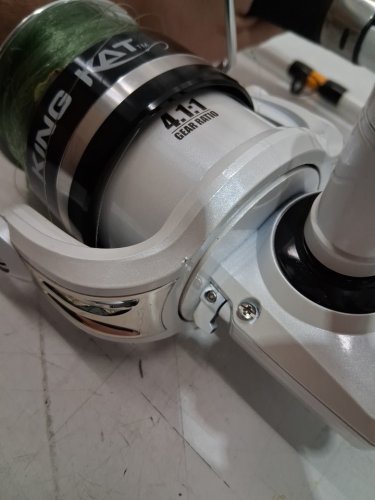 BPS King Kat Rod and Reel Spinning Combo - 4:4:1 - heavy action - 11ft (model: cbk1180hs-2) image 9