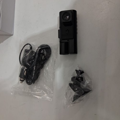 front and rear car dash camera with 2" ips screen, 1296p fhd, 170° wide angle, g-sensor, & loop recording - black (model: sxt-01-01) image 3