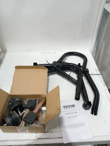 VEVOR Motorcycle Rear Wheel Stand, with U + L Fork - 850 LBS CAP - BLACK (MODEL:td-003-05r) image 3