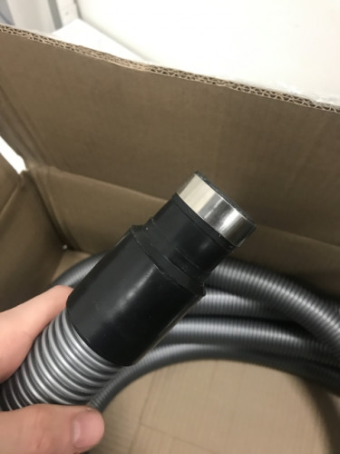 35FT OVO UNIVERSAL CENTRAL VACUUM KIT - LOW VOLTAGE SWITCH ON HANDLE, CRUSHPROOF HOSE FITS MOST INLETS - BLACK/GREY (MODEL: ACCHO-35LV-BK-OVO) image 4