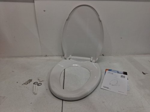 ELONGATED TOILET SEAT SLOW QUIET CLOSE - WHITE (MODEL- PHO-OR8LA399) image 2